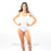Simply Sweet White Frill Bathing Suit