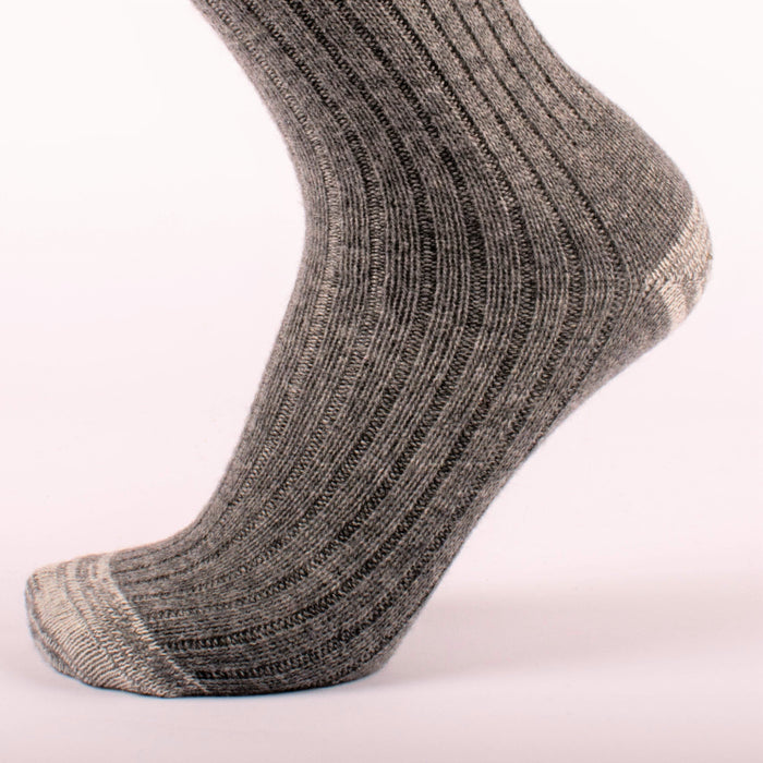 Kodiak Men's Grey and Red Comfort Socks - 2 Pairs
