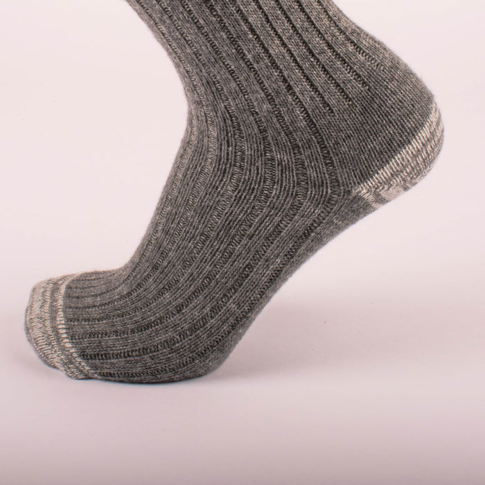 Kodiak Ladies Grey and Pink Comfort Socks - 2 Pairs