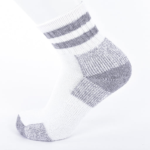 Kodiak Men's White Industrial Soft Quarter Socks - 2 Pairs