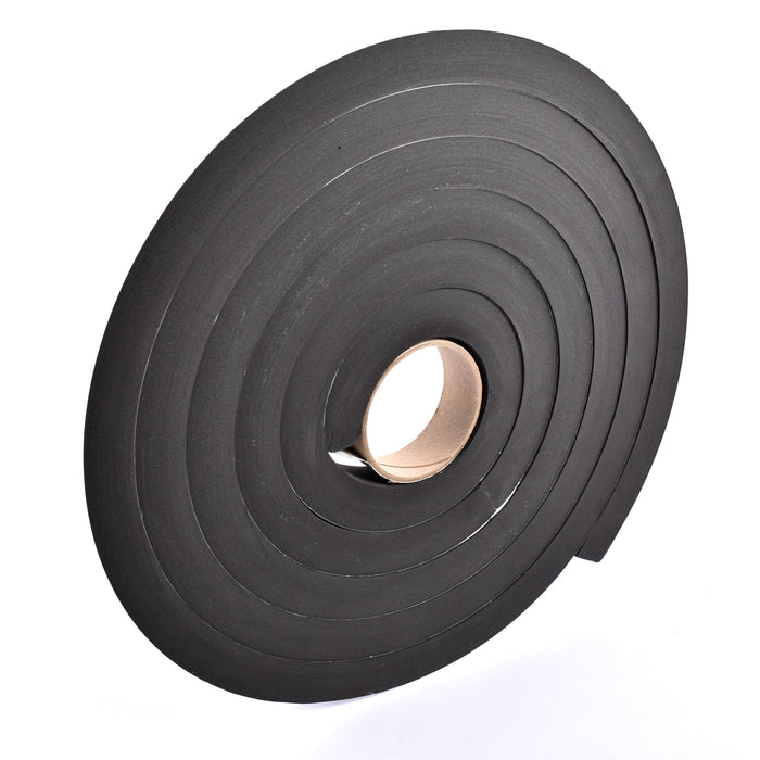 Sponge Neoprene Stripping W/Adhesive 1-1/4in Wide X 1in Thick X 15ft Long
