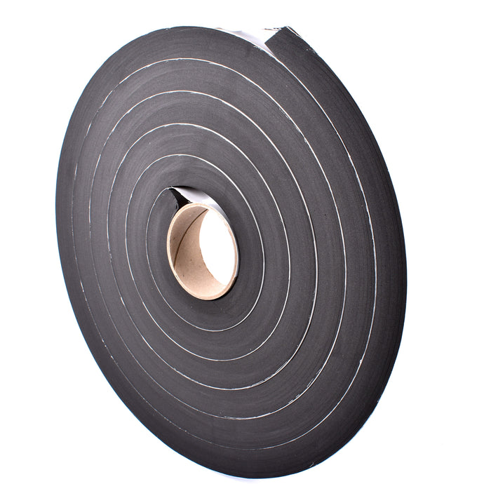 Sponge Neoprene Stripping W/Adhesive 1-1/2in Wide X 1in Thick X 15ft Long 