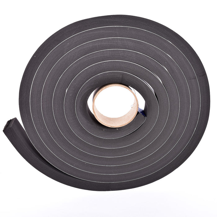 Sponge Neoprene Stripping W/Adhesive 1-1/2in Wide X 3/4in Thick X 15ft Long