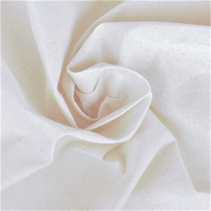 100% Natural Cotton, Muslin, unbleached, Duck, Canvas (Medium Weight) Fabric – 63in Wide
