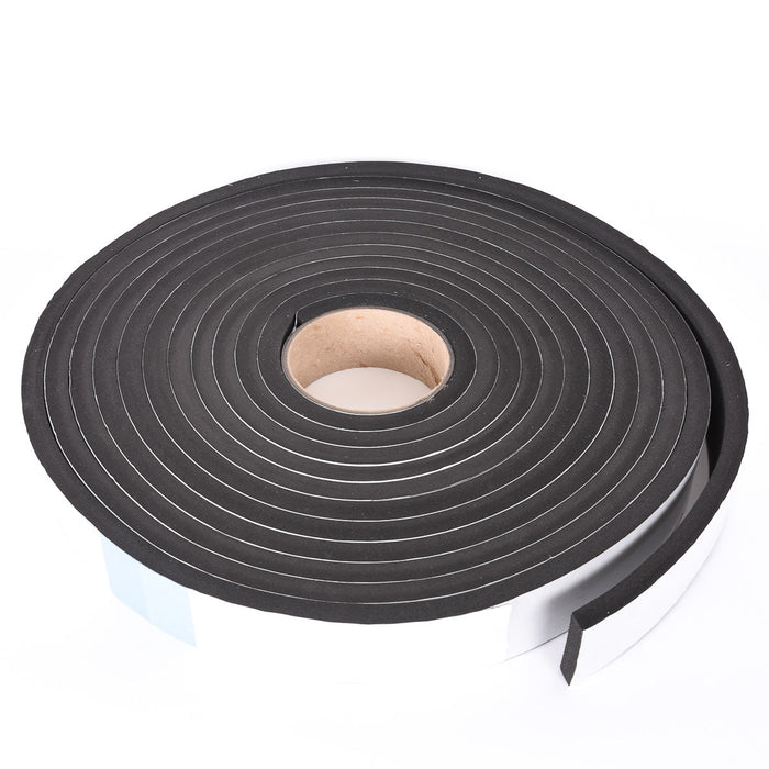 Sponge Neoprene Stripping W/Adhesive 1-1/2in Wide X 3/8in Thick X 25ft Long